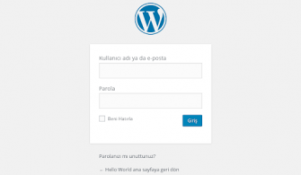 WP Admin Panelinin Adresini Değiştirme